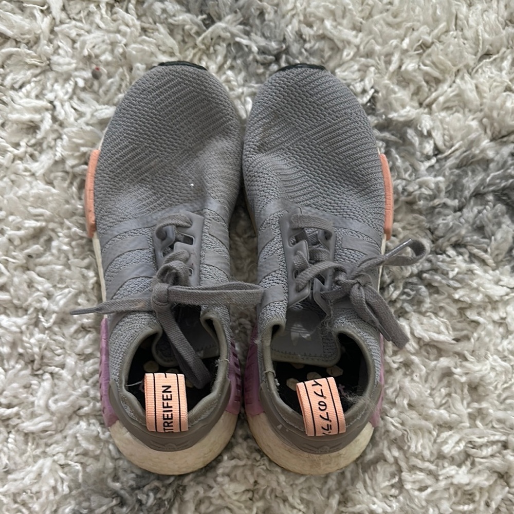 Gray and Pink Sneakers